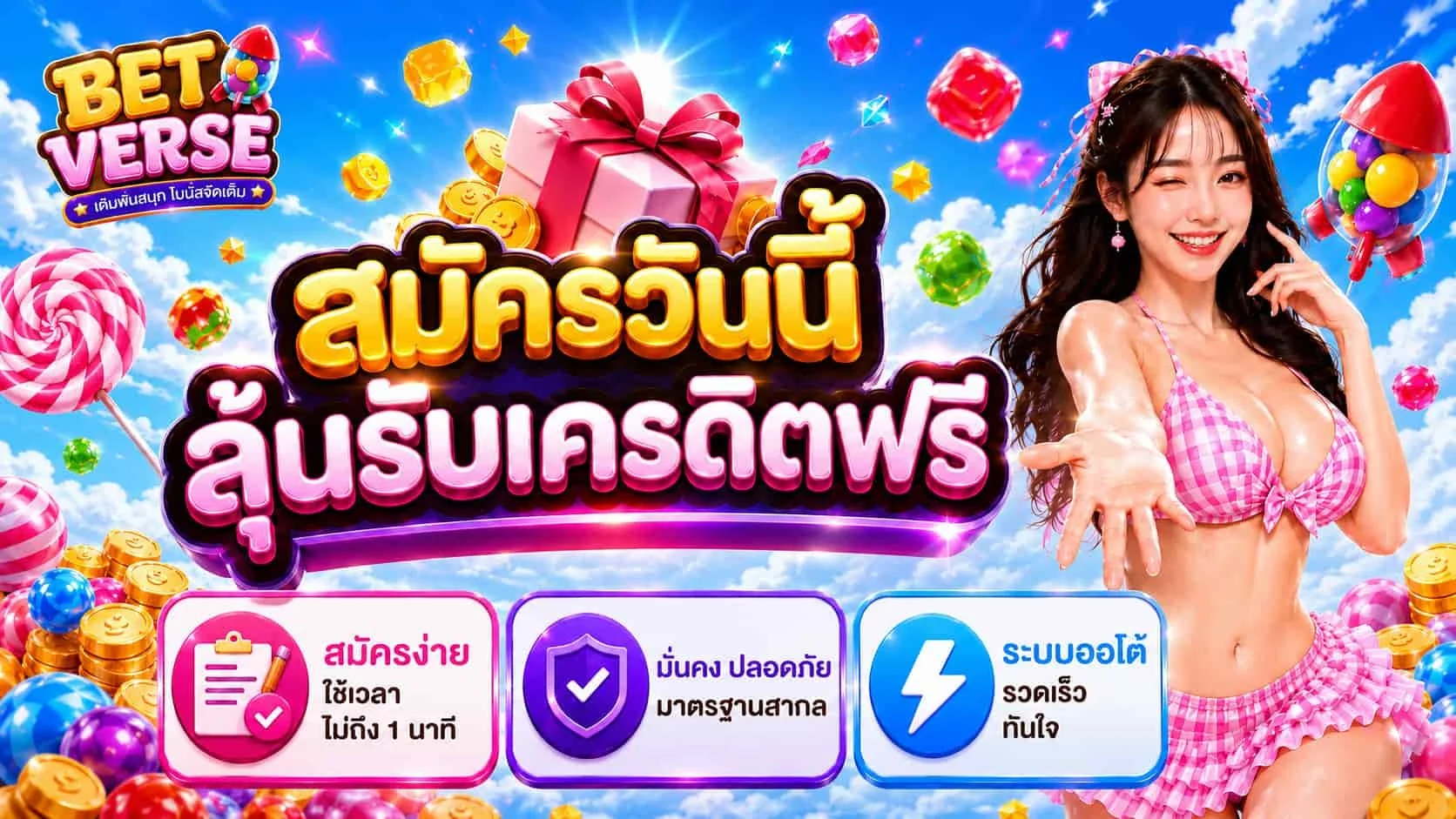 BETVERSE เว็บตรงอันดับ 1 สล็อต คาสิโน กีฬา หวย